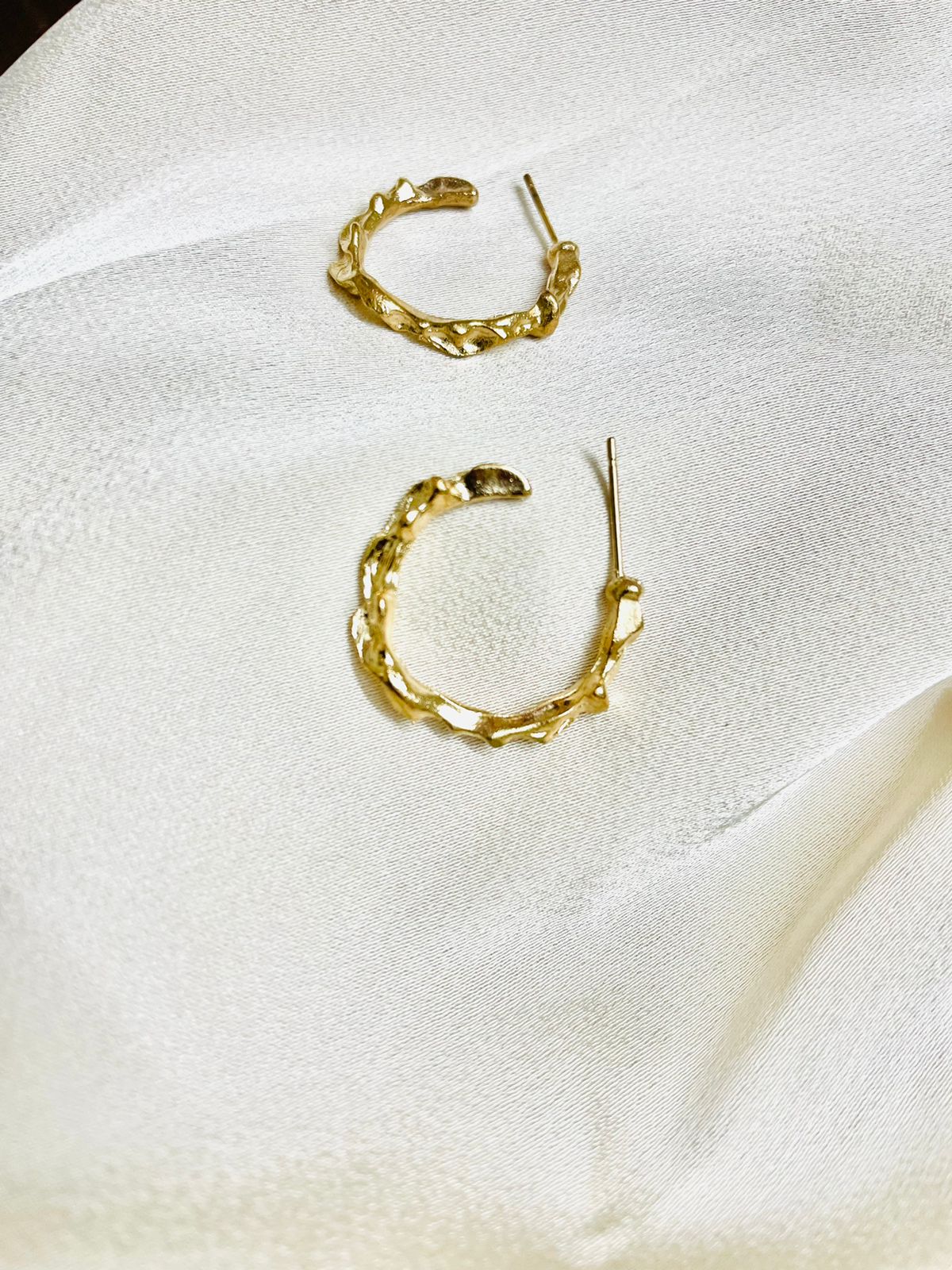 Aureate Golden Hoops Earrings