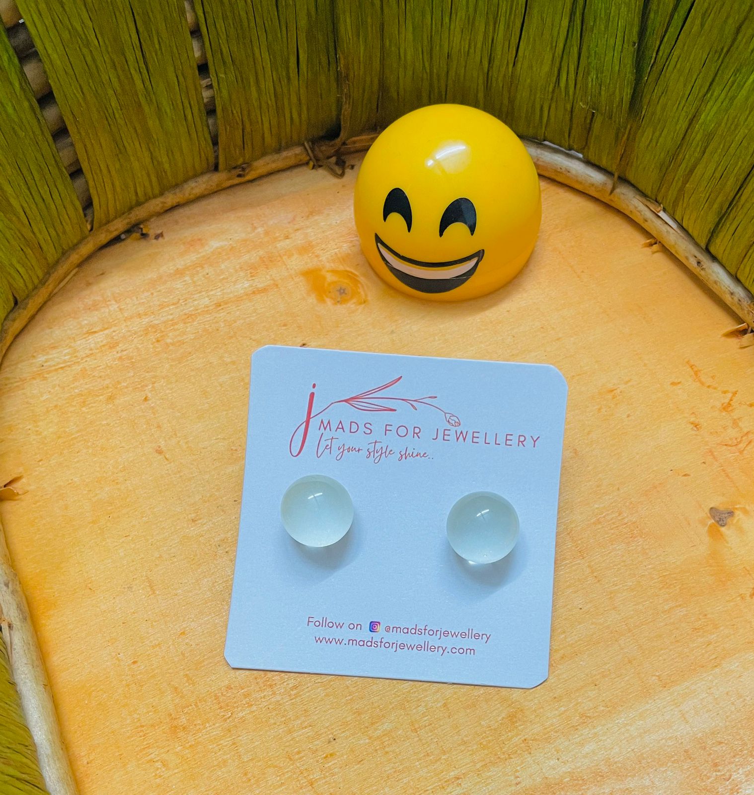 Reflective Elegance Studs