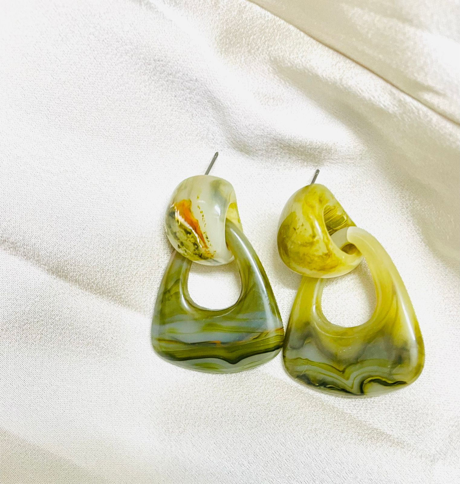 Acrylic Geometric Drop Dangles